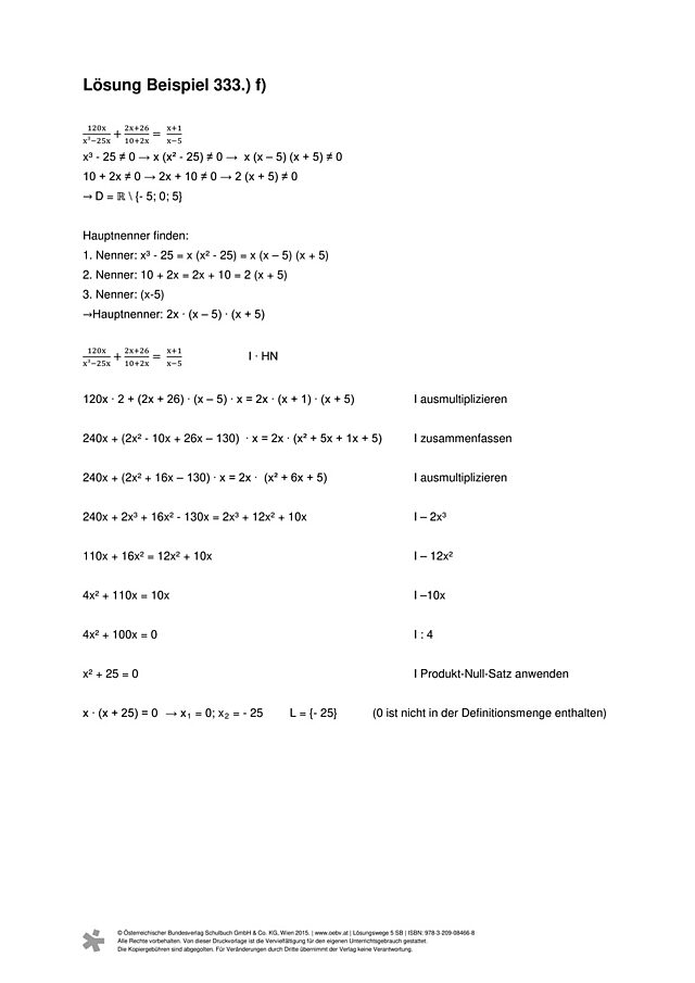 Beispiel 333 f