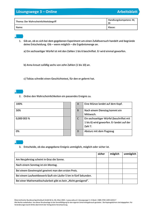 Der Wahrscheinlichkeitsbegriff