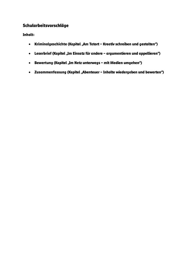 Schularbeitsvorschläge - PDF