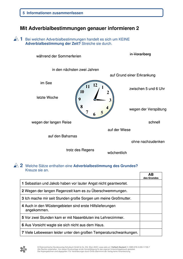 Adverbialbestimmungen 2