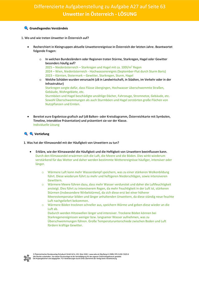 differenzierte Aufgabe zu Kapitel 26_Lösung