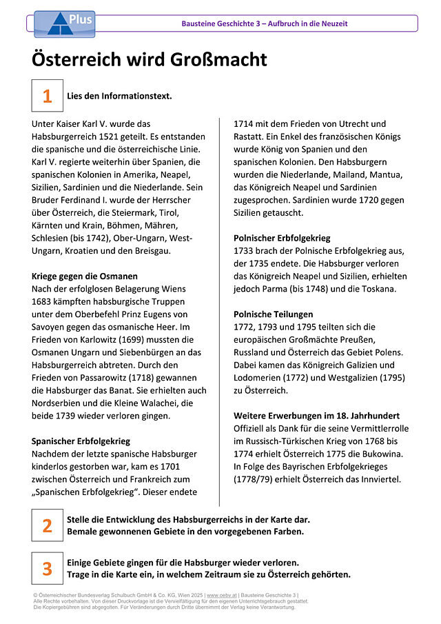 Österreich wird Großmacht