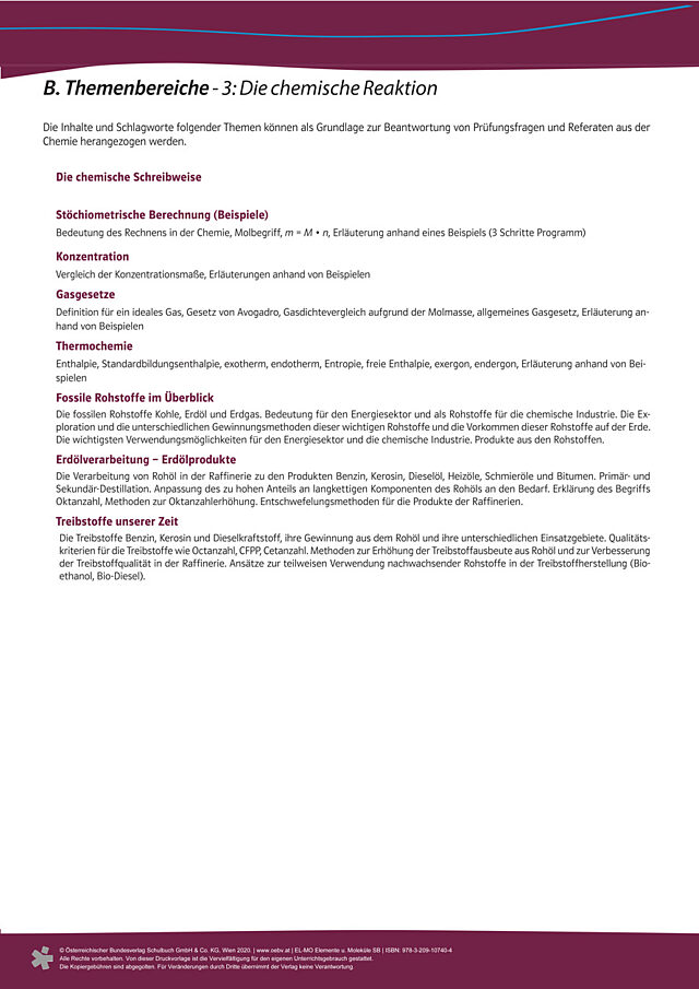 Themenbereiche Kapitel 3