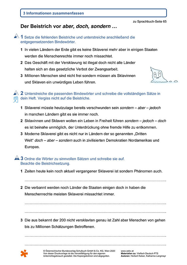 Der Beistrich vor aber, doch, sondern …