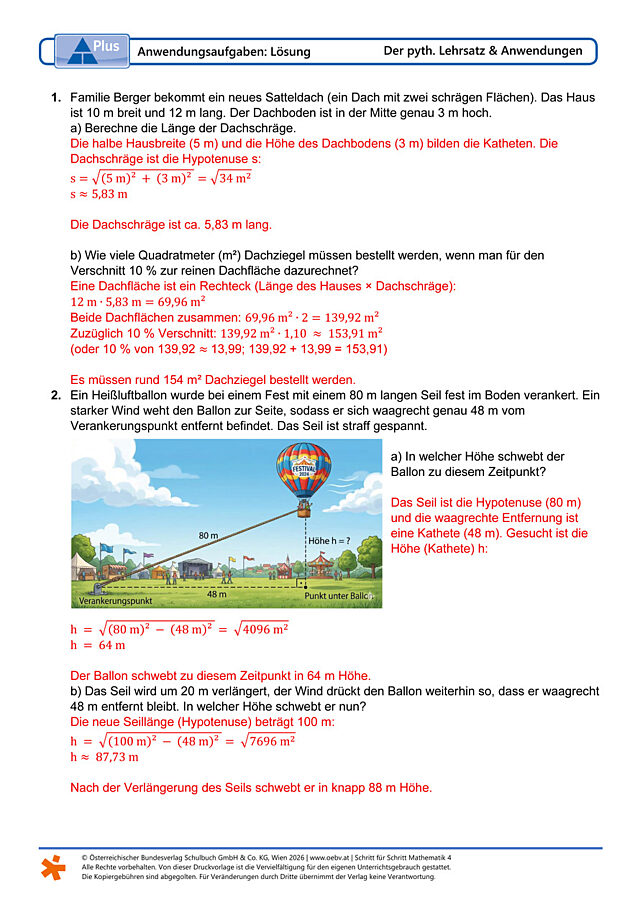Anwendungsaufgaben
