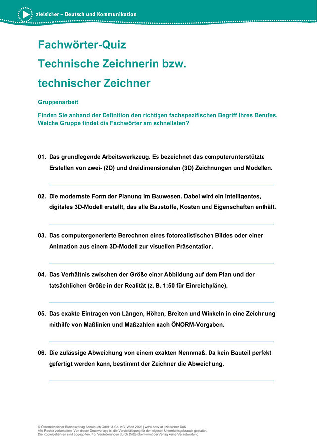 Technische.r ZeichnerIn