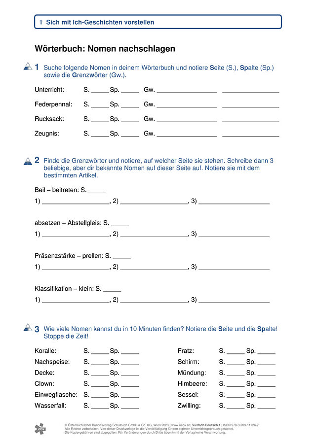 Nomen im Wörterbuch nachschlagen