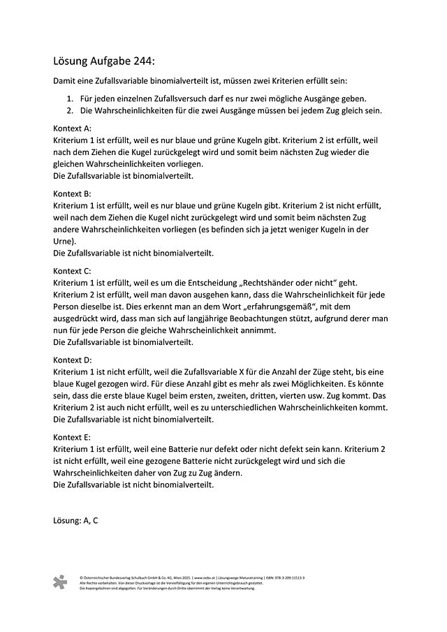 zu Aufgabe 242