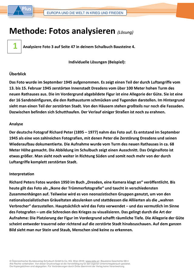 Fotos analysieren