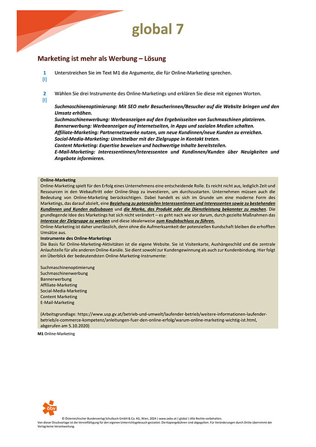 Marketing ist mehr als Werbung