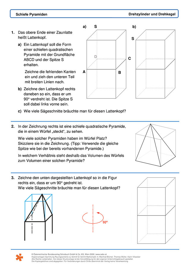 Schiefe Pyramiden