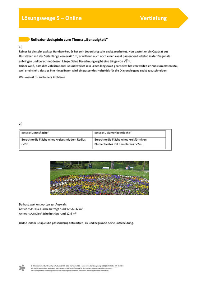 Genauigkeit in der Mathematik