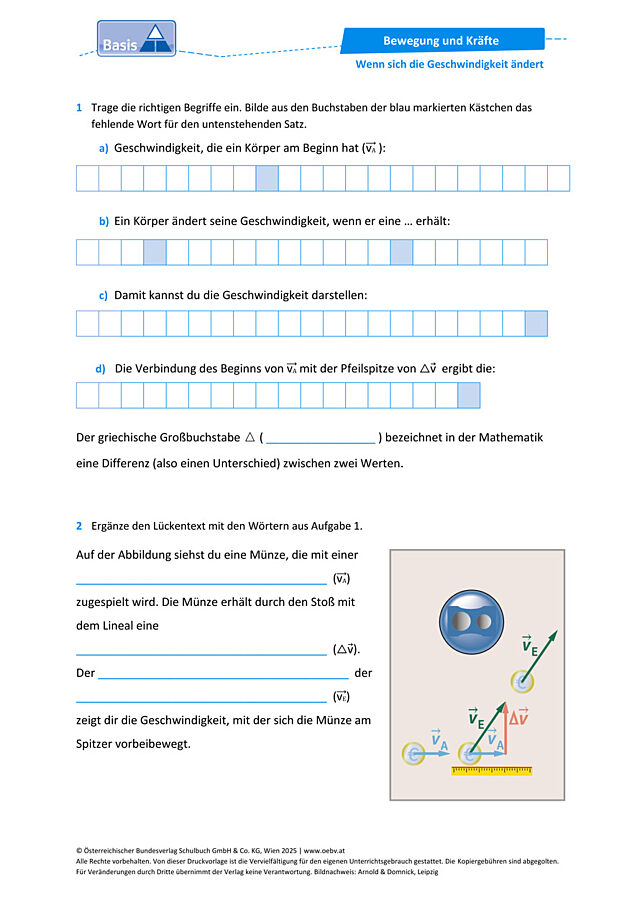 Wenn sich die Geschwindigkeit ändert