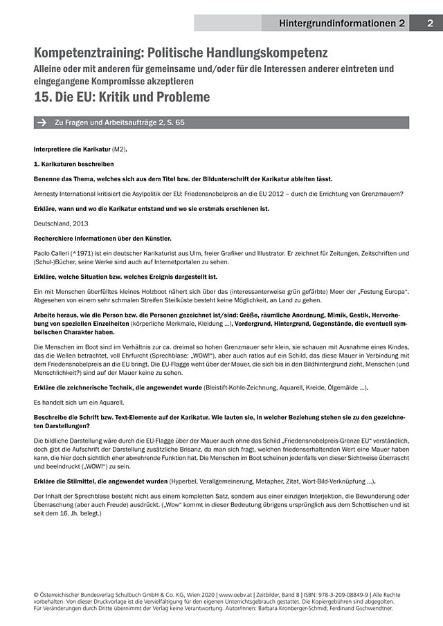 Die EU: Kritik und Probleme