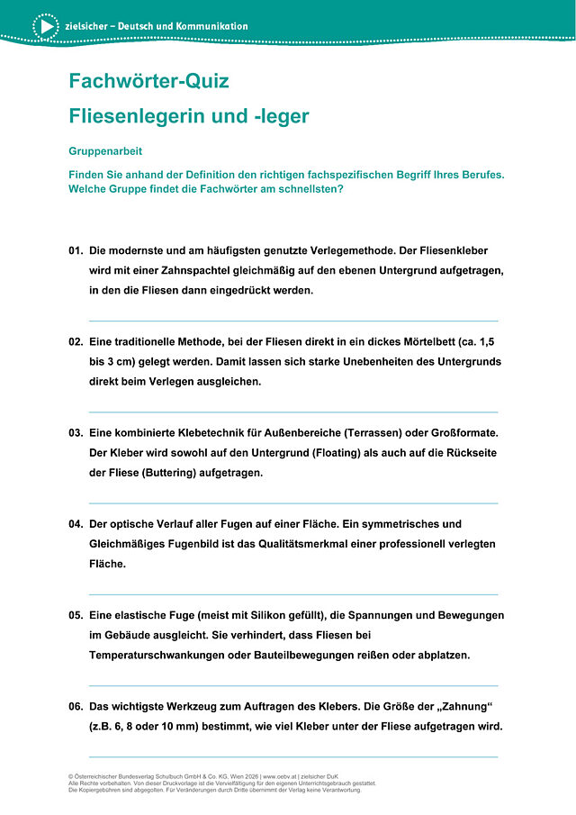 FliesenlegerIn
