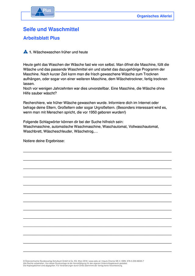 Seife und Waschmittel