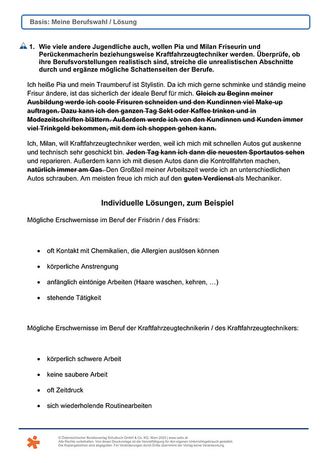 Meine Berufswahl
