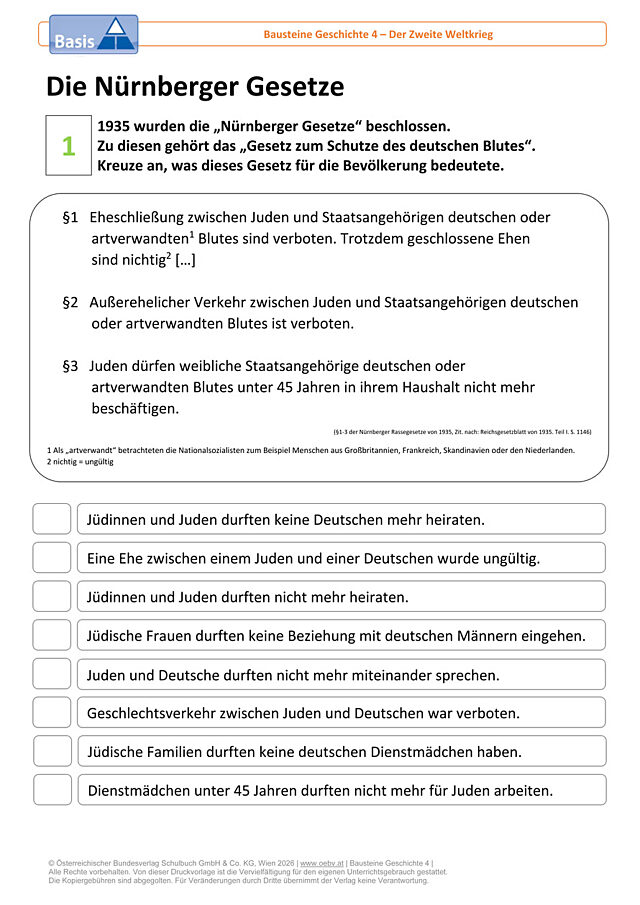 Die Nürnberger Gesetze