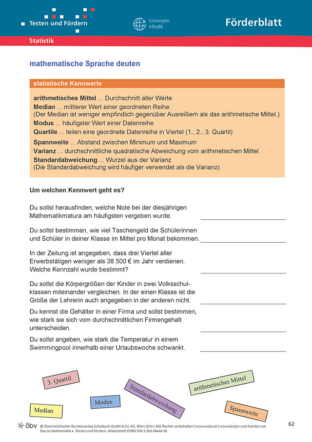 mathematische Sprache deuten