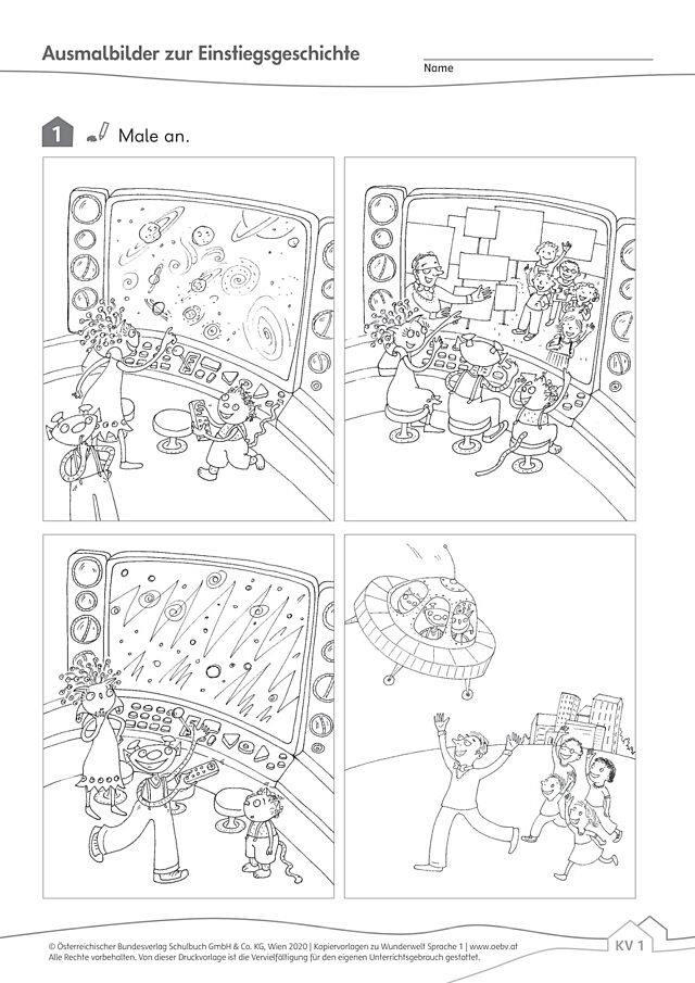 Ausmalbilder zur Einstiegsgeschichte