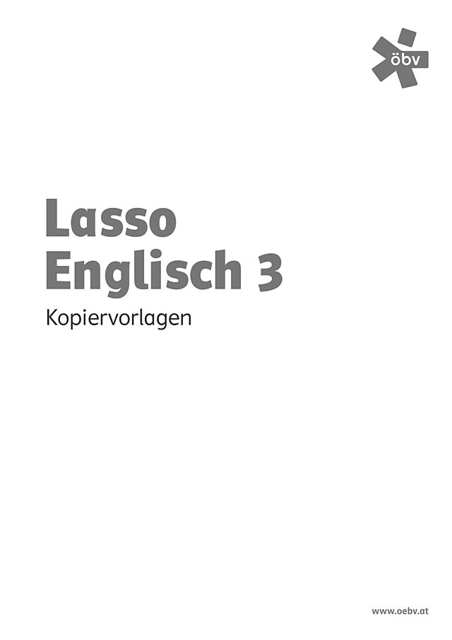 Lasso Englisch 3 - Kopiervorlagen