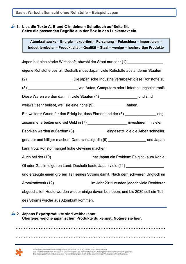 Wirtschaftsmacht Japan