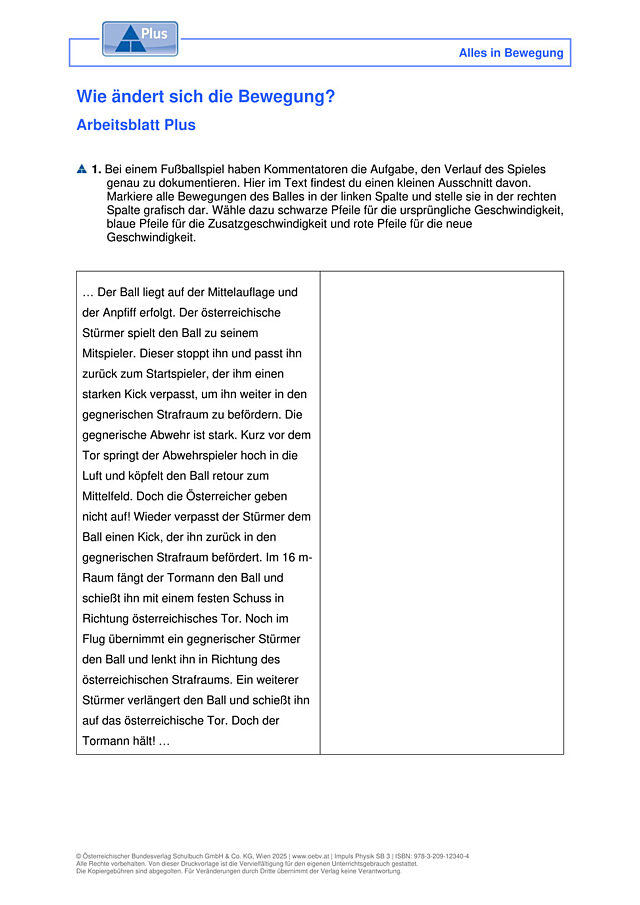 Wie ändert sich die Bewegung?