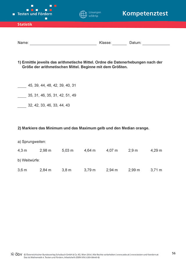 Test Statistik