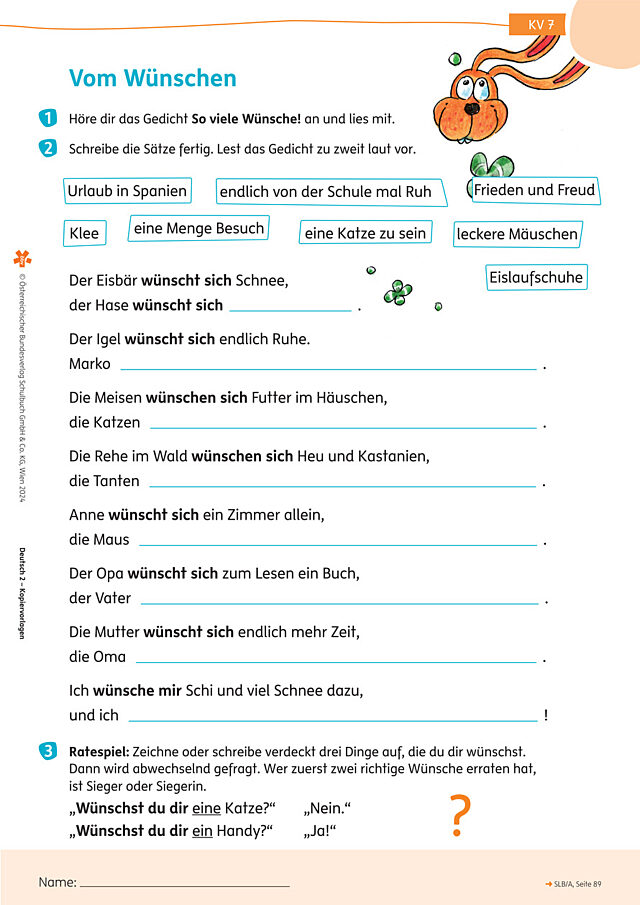 Vom Wünschen