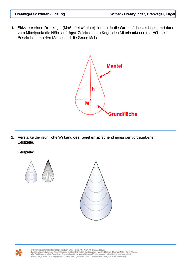 Drehkegel skizzieren