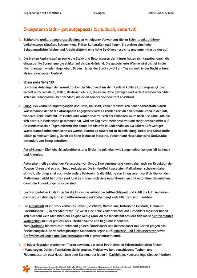Ökosystem Stadt – gut aufgepasst?