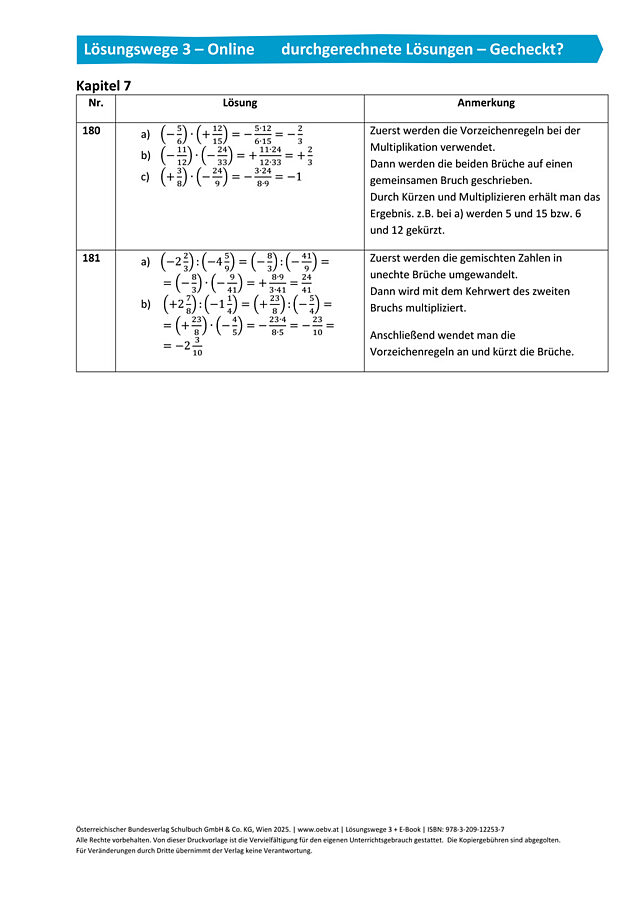 Gecheckt Kapitel 7