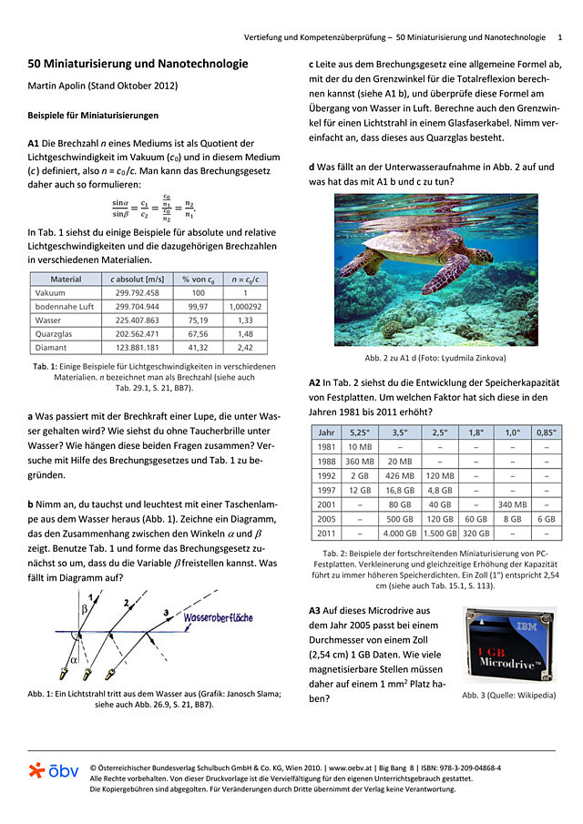 Miniaturisierung und Nanotechnologie