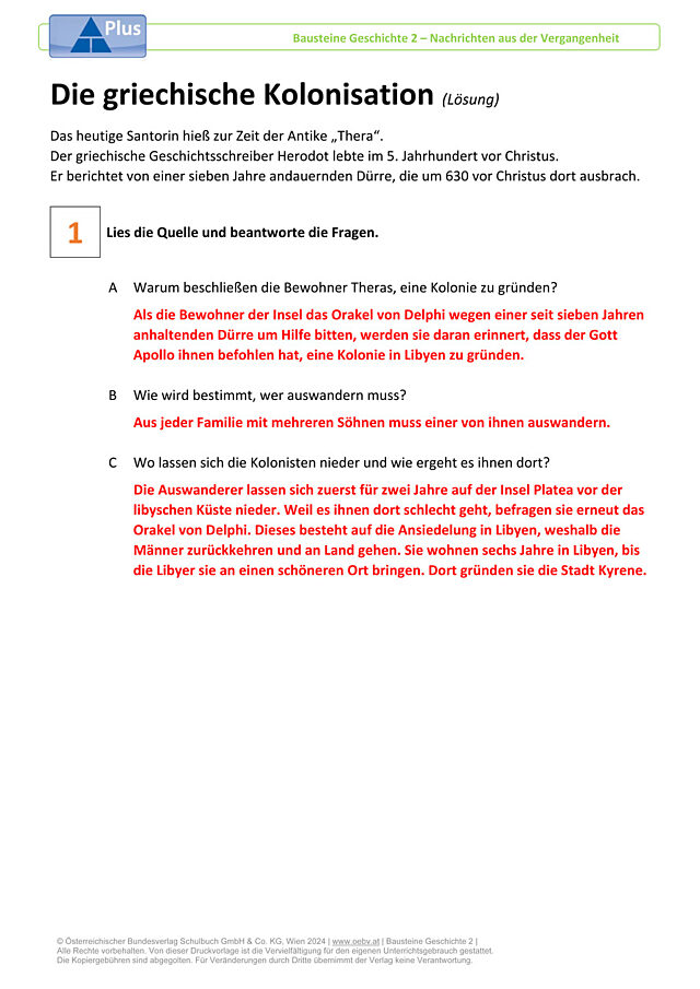 Die grechische Kolonisation