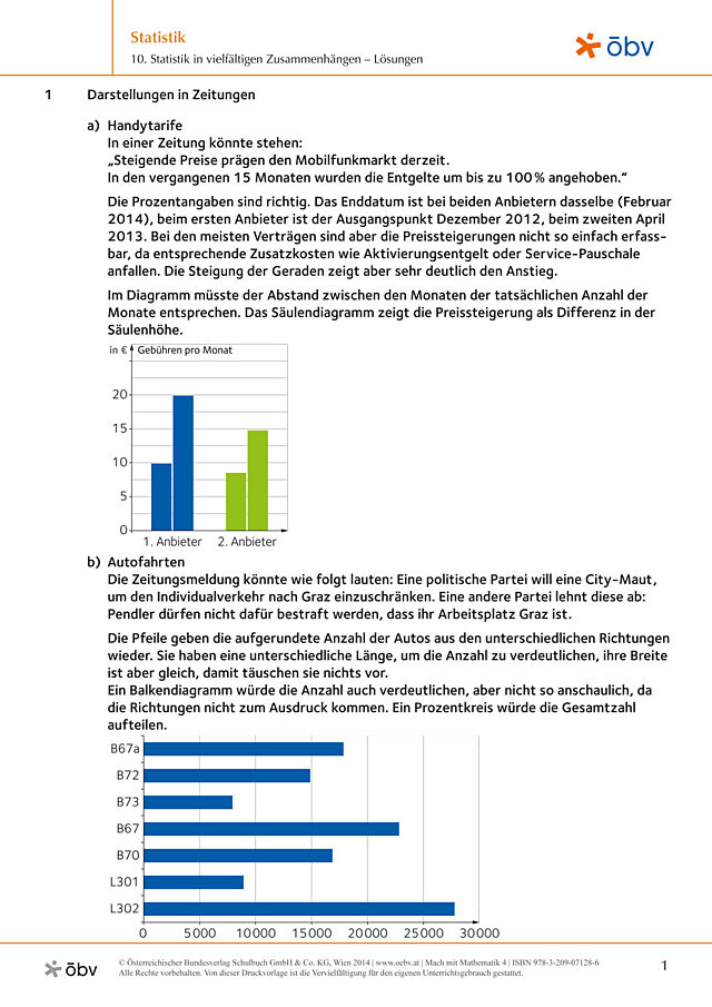 10. Statistik in vielfältigen Zusammenhängen