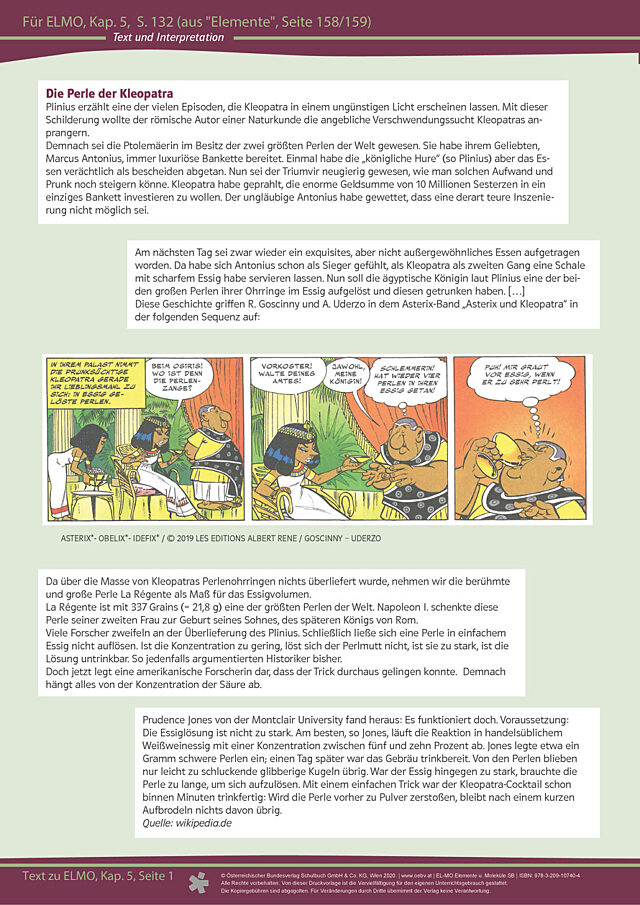 Text und Interpretation „Die Perle der Kleopatra“