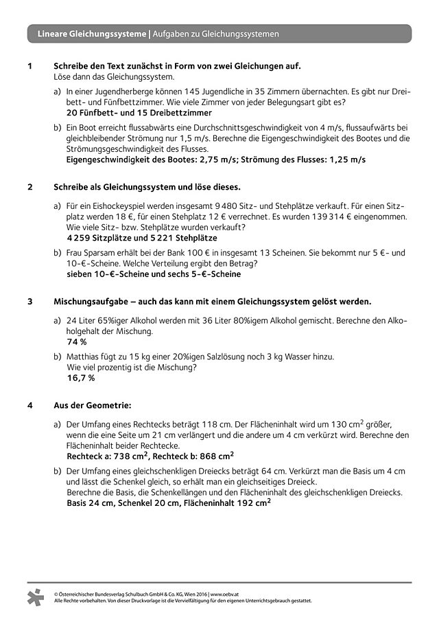 Allgemeines Arbeitsblatt anspruchsvoll
