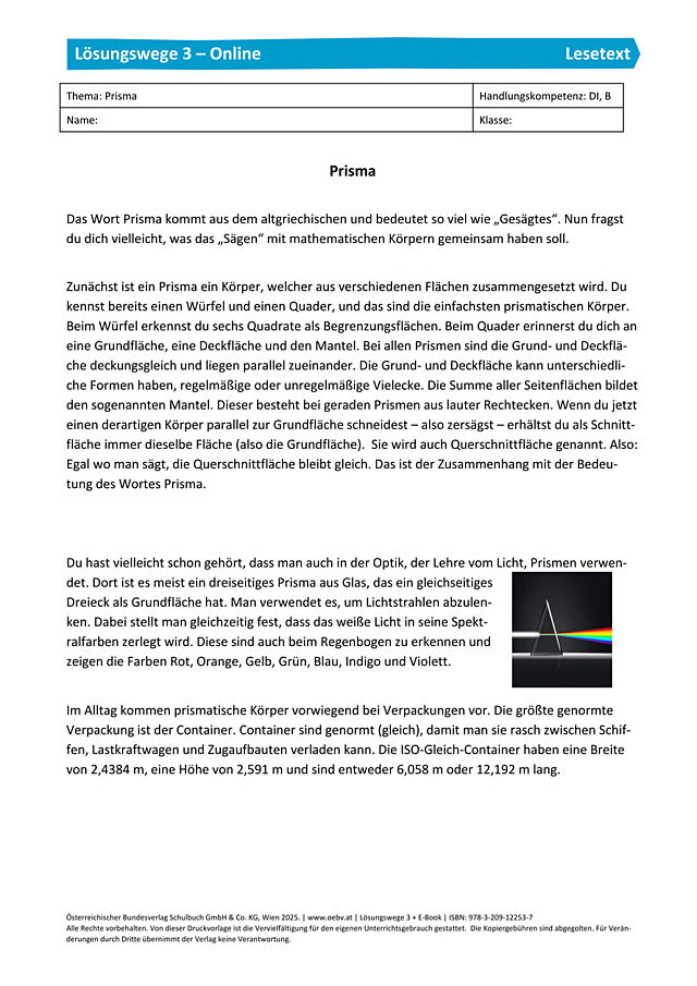 Lesetext 1 - Abschnitt L