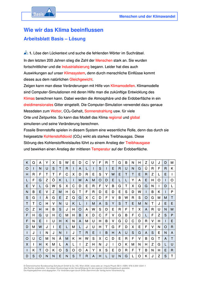 Wie wir das Klima beeinflussen