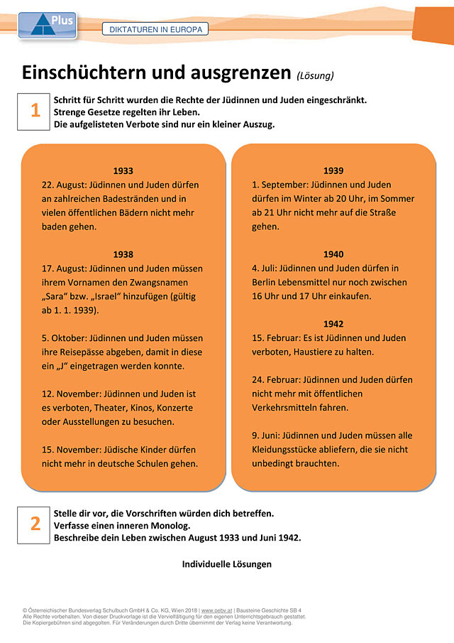 Einschüchtern und ausgrenzen