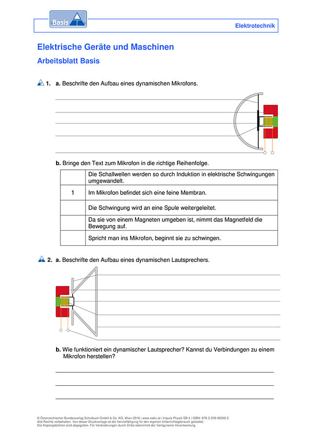 Elektrische Geräte und Maschinen