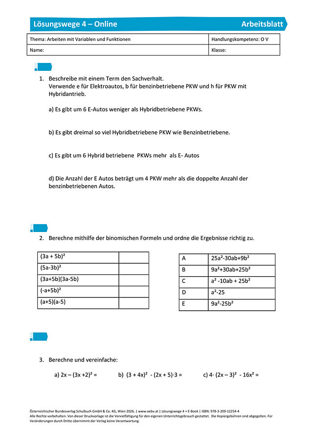 Arbeiten mit Variablen und Funktionen 1