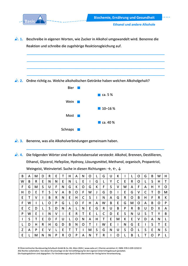 Ethanol und andere Alkohole