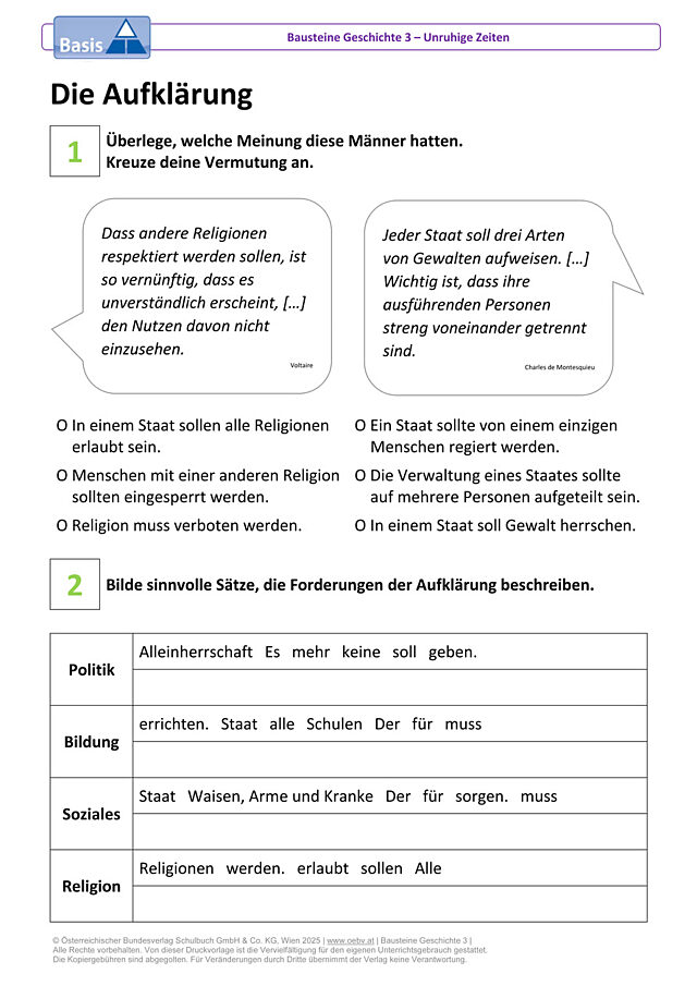 Die Aufklärung