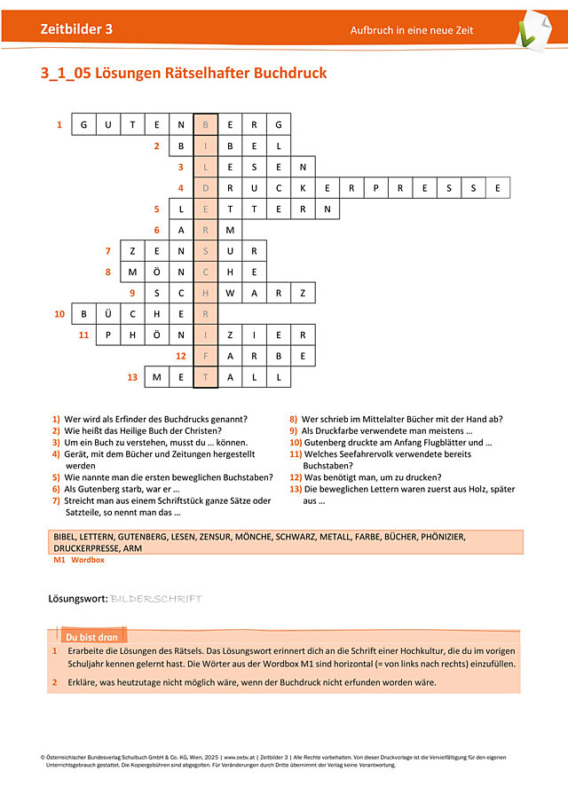 Rätselhafter Buchdruck