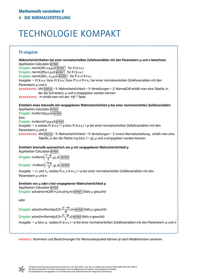 Kapitel 4: TI-Nspire kompakt