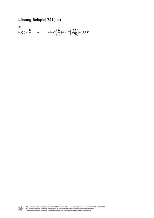 Beispiel 721 a