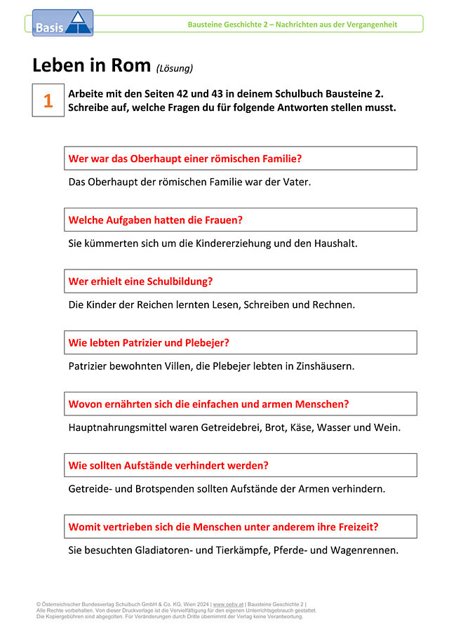 Leben in Rom
