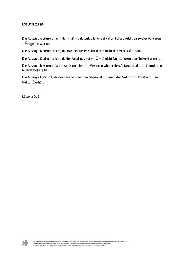 zu Aufgabe 39