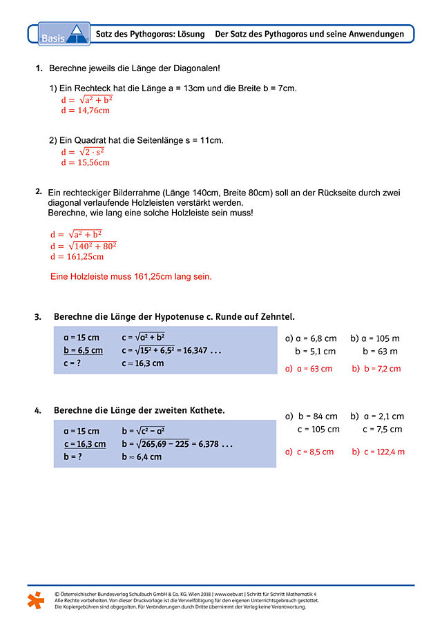 Satz des Pythagoras
